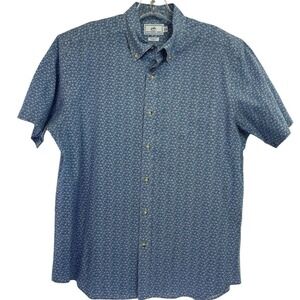 Southern Tide Mens Medium Trim Blue/White Paisley Button Down Shirt (T42) NW/OTs